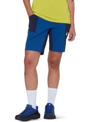 Mammut Szorty funkcyjne "Ducan" w kolorze granatowym rozmiar: 38. Niebieskie spodenki sportowe damskie Mammut, z materiału, outdoorowe. Za 434.95 zł.