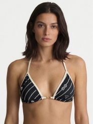 Guess Góra od bikini W6GZ08 K3281 Granatowy. Niebieskie bikini damskie Guess, z aplikacjami. Za 234.99 zł.