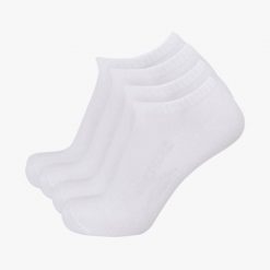 Skarpety sportowe Swedemount Ankle Socks 4-Pack. Białe skarpetki damskie SWEDEMOUNT, bez wzorów, z bawełny. Za 59.99 zł.