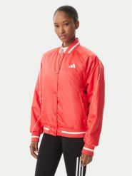Adidas Kurtka bomber Stadium JZ6921 Czerwony Loose Fit. Czerwone kurtki damskie Adidas, xs, bez wzorów, z syntetyku, bez kaptura. Za 529.99 zł.