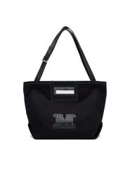 Max Mara Beachwear Torebka 2616511039650 Czarny. Czarne torebki klasyczne damskie Max Mara Beachwear, bez wzorów, z bawełny, bez dodatków. Za 1,024.00 zł.
