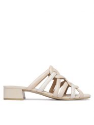 Caprice Klapki 9-27205-46 Beżowy. Brązowe klapki damskie Caprice, bez wzorów, ze skóry, bez obcasa. Za 226.99 zł.