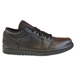 Buty sportowe Air Jordan 1 Low. Czarne buty sportowe na co dzień damskie Jordan, bez wzorów. Za 499.00 zł.