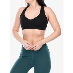 Biustonosz termoaktywny Sensor Merino DF Bra. Czerwone biustonosze sportowe damskie Sensor, bez wzorów. Za 121.99 zł.