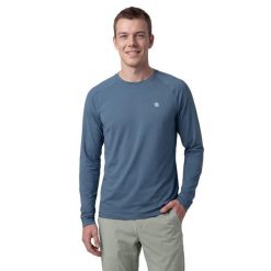 Męska koszulka trekkingowa z długim rękawem Siroko Nahuel Blue. Niebieskie koszulki męskie z długim rękawem SIROKO, m, z materiału. Za 139.00 zł.