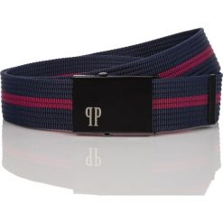Pasek parciany męski granatowo- bordowy PAOLO PERUZZI PW-24-PP 125 cm. Brązowe paski męskie Paolo Peruzzi, bez wzorów, z jeansu, eleganckie. Za 34.99 zł.