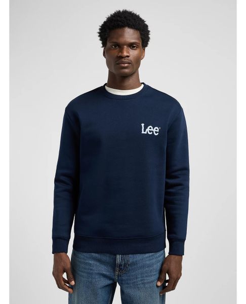 MESKA BLUZA LEE WOBBLY LEE SWS RIVET NAVY 112371839. Niebieskie bluzy bez kaptura męskie Lee, xxl. Za 149.99 zł.