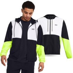 Kurtka sportowa męska Under Armour Legacy z kapturem. Czarne kurtki treningowe męskie Under Armour, m, bez wzorów. Za 371.30 zł.