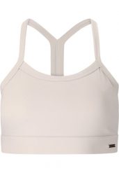 Biustonosz dla kobiet Athlecia Bloom V2. Czarne biustonosze sportowe damskie Athlecia, bez wzorów, z materiału. Za 130.50 zł.