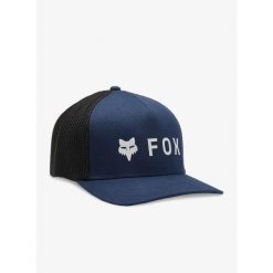 Czapka z daszkiem Fox Absolute Flexfit Hat. Niebieskie czapki męskie FOX, bez wzorów. Za 134.99 zł.