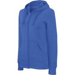 Kurtka damska z kapturem na zamek Kariban. Niebieskie kurtki damskie KARIBAN, m, bez wzorów, z bawełny, z kapturem. Za 256.00 zł.