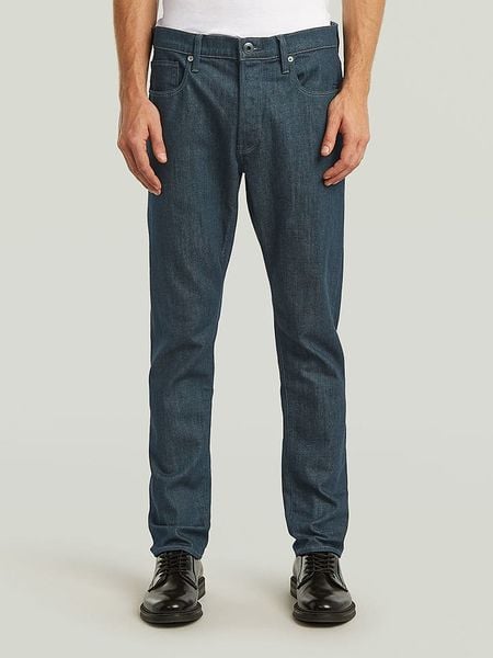 G-Star Dżinsy "3301" - Slim fit - w kolorze granatowym rozmiar: W34/L32. Niebieskie jeansy męskie G-Star. Za 240.43 zł.