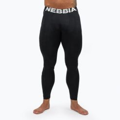Legginsy NEBBIA Discipline. Czarne spodnie sportowe męskie Nebbia. Za 239.99 zł.