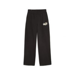 Spodnie damskie ESS+ CLASS ACT PUMA Black. Czarne spodnie dresowe damskie Puma, m, z dzianiny, na fitness i siłownię. Za 247.00 zł.