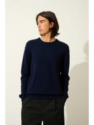 AUTHENTIC CASHMERE Kaszmirowy sweter "Nolan" w kolorze granatowym rozmiar: XXL. Niebieskie swetry męskie AUTHENTIC CASHMERE, xxl, bez wzorów, z kaszmiru, bez kołnierzyka. Za 434.99 zł.
