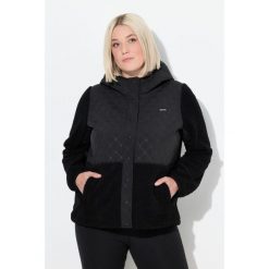 Damskie kurtka polarowa pikowanie kaptur zatrzaski. Czarne kurtki damskie Ulla Popken, plus size, bez wzorów, z materiału, bez kaptura. Za 389.99 zł.
