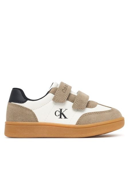 Calvin Klein Sneakersy Low Cut Velcro Sneaker V1X9-83443-0318 M Beżowy. Brązowe buty sportowe chłopięce CALVIN KLEIN, bez wzorów, ze skóry, bez zapięcia. Za 339.99 zł.