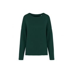 Bluza damska Kariban Loose. Zielone bluzy bez kaptura damskie KARIBAN, m, z bawełny. Za 147.00 zł.