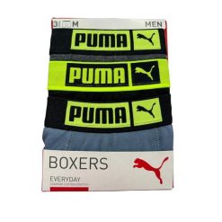 Bokserki męskie Puma BASIC PLACED LOGO ELASTIC 3-PACK 93554806 r M. Bokserki męskie Puma, bez wzorów, z bawełny. Za 142.74 zł.