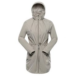 Kurtka damska miejska przeciwdeszczowa Alpine Pro Omona. Zielone kurtki damskie Alpine Pro, bez wzorów, bez kaptura. Za 549.00 zł.