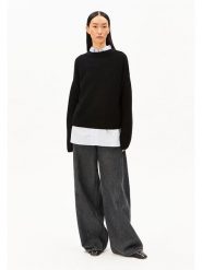 Armedangels Sweter ''Merinaa'' w kolorze czarnym rozmiar: M. Czarne swetry klasyczne damskie ARMEDANGELS, m, z bawełny, bez kołnierzyka. Za 204.95 zł.
