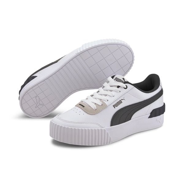 Buty Sportowe Damskie Puma Carina Lift 37303102 r 37. Białe buty sportowe na co dzień damskie Puma, bez wzorów, z materiału, trekkingowe. Za 194.84 zł.