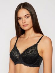 Triumph Biustonosz z fiszbiną Compliment 10166802 Czarny. Czarne biustonosze Triumph, bez wzorów, z syntetyku. Za 76.50 zł.