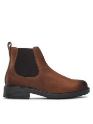 Clarks Sztyblety Orinoco2 Lane 261747824 Brązowy. Brązowe botki damskie Clarks, z nubiku, bez obcasa, na płaskiej podeszwie, bez zapięcia. Za 479.99 zł.