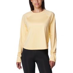 Koszulka damska Columbia Boundless Trek Active Long Sleeve Shirt z długim rękawe. Żółte t-shirty damskie Columbia, xs, bez wzorów, z elastanu, bez kołnierzyka. W wyprzedaży za 196.00 zł.