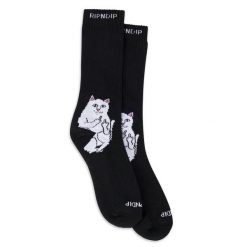 Skarpety Rip n Dip Lord Nermal czarne. Czarne skarpetki męskie RIPNDIP, bez wzorów. Za 109.98 zł.
