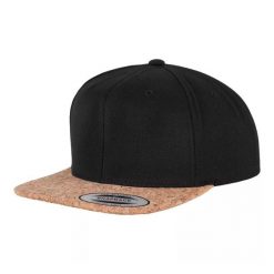 Czapka Z Daszkiem Cork Snapback Cap. Czarne czapki z daszkiem damskie FLEXFIT, bez wzorów. Za 105.99 zł.