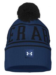 Under Armour Czapka "Halftime Pom" w kolorze granatowym rozmiar: onesize. Niebieskie czapki zimowe damskie Under Armour, ze splotem. Za 101.47 zł.