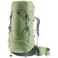 Plecak trekkingowy damski Deuter Aircontact Lite 35 + 10 SL - grove/ivy. Zielone plecaki damskie Deuter, bez wzorów, z materiału, klasyczne. Za 739.99 zł.