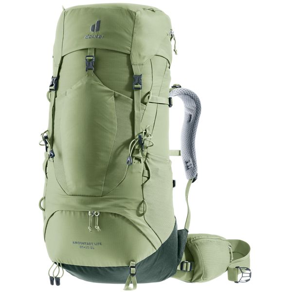 Plecak trekkingowy damski Deuter Aircontact Lite 35 + 10 SL - grove/ivy. Zielone plecaki damskie Deuter, bez wzorów, z materiału, klasyczne. Za 734.49 zł.
