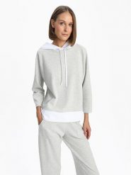 BGN Bluza w kolorze jasnoszarym rozmiar: 40. Szare bluzy z kapturem damskie BGN. Za 96.60 zł.