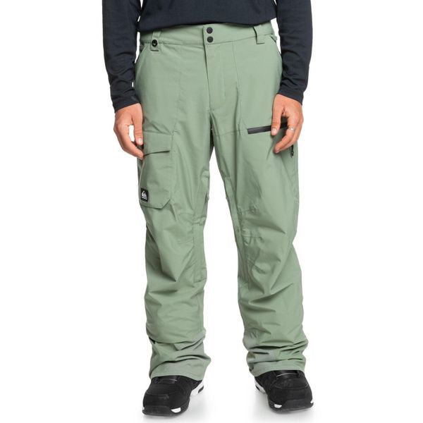 Spodnie do sportów zimowych dla Mężczyzn UTILITY. Niebieskie spodnie materiałowe męskie Quiksilver, bez wzorów, z poliesteru, sportowe. Za 979.00 zł.