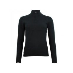 Damski sweter z golfem zapinany na zamek 1/2 Peak Mountain Acharlito. Czarne golfy damskie Peak Mountain, xl, bez wzorów, z nylonu, bez ramiączek. Za 233.00 zł.