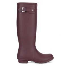 Kalosze Hunter. Czerwone kalosze damskie Hunter, bez wzorów. Za 379.99 zł.