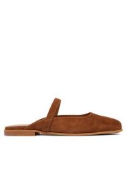 Inuikii Klapki Lazy NY 1014.003.0051.150 Brązowy. Brązowe klapki damskie Inuikii, bez wzorów, ze skóry, bez obcasa. Za 969.99 zł.