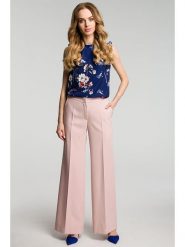 Made of emotion Spodnie w kolorze jasnoróżowym rozmiar: S. Różowe spodnie materiałowe damskie Made Of Emotion, bez wzorów, z materiału. Za 169.99 zł.