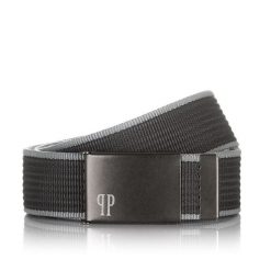 Pasek męski parciany 115cm Paolo Peruzzi szary PW-18. Czarne paski męskie Paolo Peruzzi, bez wzorów, z materiału. Za 34.00 zł.