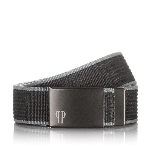 Pasek męski parciany 115cm Paolo Peruzzi szary PW-18. Czarne paski męskie Paolo Peruzzi, bez wzorów, z materiału. Za 34.00 zł.