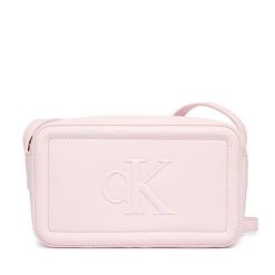 Torebka Calvin Klein. Czerwone listonoszki damskie CALVIN KLEIN, bez wzorów, bez dodatków. Za 329.99 zł.