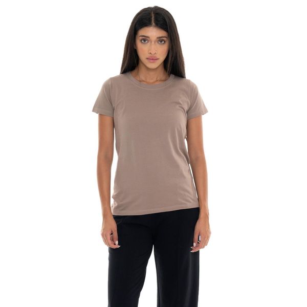 Koszulka Damen-Kurzarm z Leone 1947 Nigdy bez plakietki. Brązowe bluzki sportowe damskie LEONE 1947 APPAREL, bez wzorów, z bawełny, bez ramiączek. W wyprzedaży za 84.20 zł.