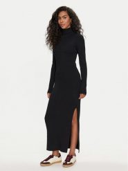 Lee Sukienka dzianinowa 112358303 Czarny Slim Fit. Czarne sukienki damskie Lee, s, bez wzorów, z dzianiny, bez kołnierzyka, bez ramiączek. Za 264.99 zł.