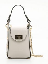 Maison héritage PARIS Skórzana torebka "Vera" w kolorze kremowym na telefon - 12 x 17 x 5 cm rozmiar: onesize. Brązowe torebki klasyczne damskie maison héritage PARIS, bez wzorów, z materiału, bez dodatków. Za 173.99 zł.