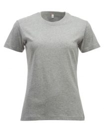 Clique New Classic-T Women – Klasyczny T-shirt z bawełny, współczesny krój –. Szare t-shirty damskie CLIQUE, s, bez wzorów, z bawełny, bez kołnierzyka. Za 104.58 zł.
