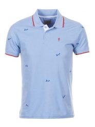 Peak Mountain Koszulka polo "Clamar" w kolorze błękitnym rozmiar: M. Niebieskie koszulki polo męskie Peak Mountain, m, bez wzorów, z bawełny, bez ramiączek. Za 100.99 zł.