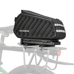 Sakwa, torba rowerowa na bagażnik Hard Shell EVA ROCKBROS wodoodporna 7,5 l. Czarne torebki klasyczne damskie ROCKBROS, bez wzorów, bez dodatków. Za 289.99 zł.