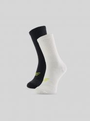 4F Skarpetki długie (2-pack) męskie - multikolor 39-42. Skarpetki męskie 4f, bez wzorów, prążkowane. Za 49.99 zł.